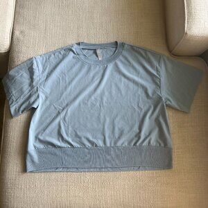 Athleta Dusty Blue Short Sleeve Tee Medium